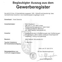 Example EU Transport License Austria