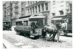 Horse-draw Tram in New York